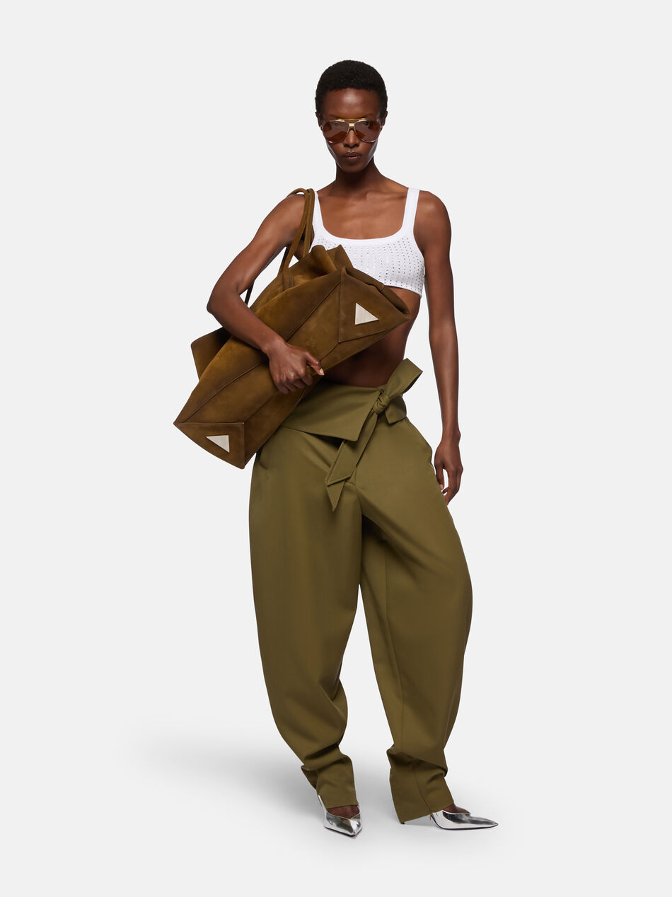 THE ATTICO White and crystal top WHITE/CRYSTAL 247WCT275J050R480