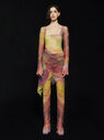 THE ATTICO ''Anemone'' multicolor mini dress