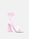 THE ATTICO ''Isa'' sugar pink sandal  232WS623L001432