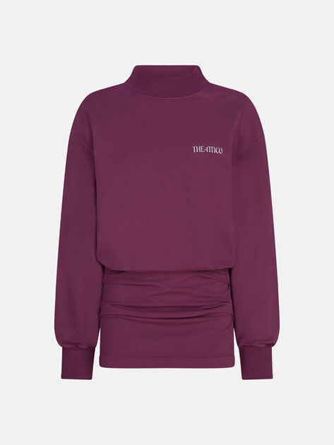 THE ATTICO Burgundy mini dress BURGUNDY 251WCA00393JJF006AA114