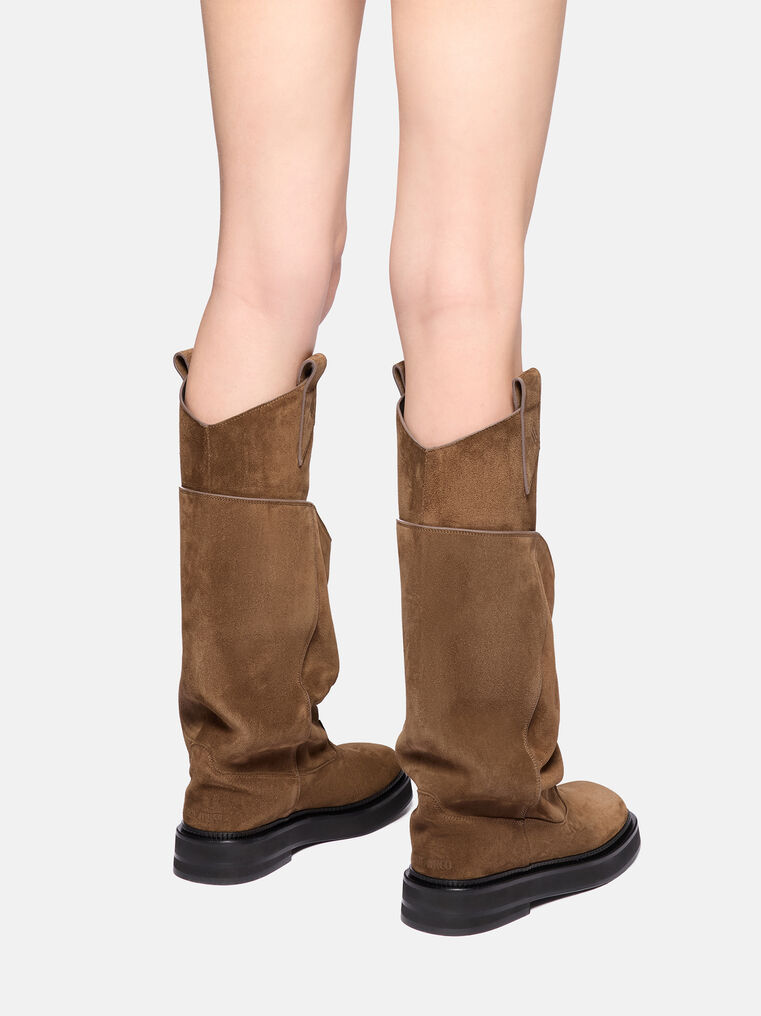 Attico Combat Boot ''new Robin Passeggiata'' Brown In Brown