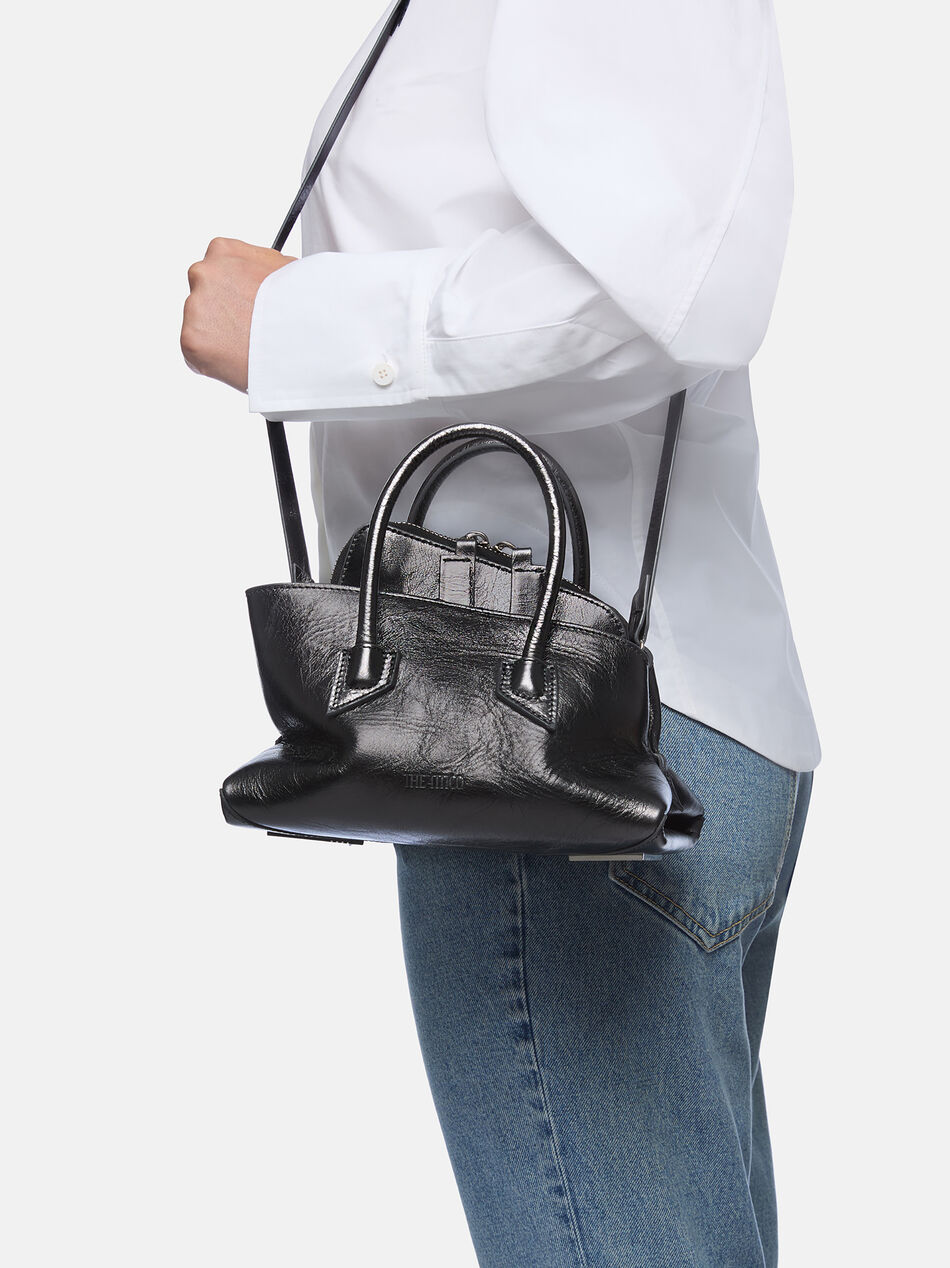 THE ATTICO ''La Passeggiata Mini'' dark grey top handle DARK GREY 260WAH00063LBT070AA233