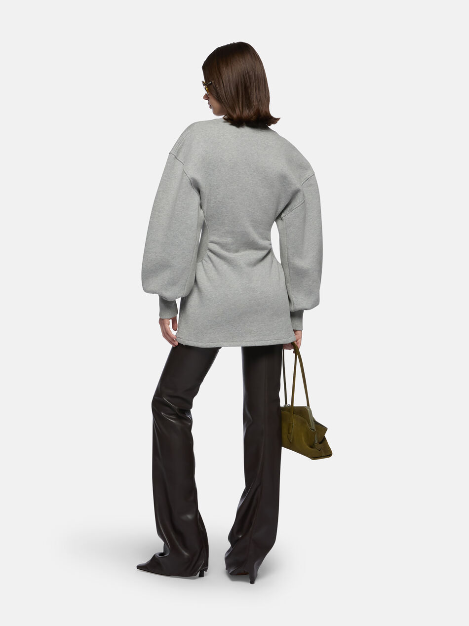 THE ATTICO Melange grey mini dress Melange grey 251WCA00436JJF003AA183