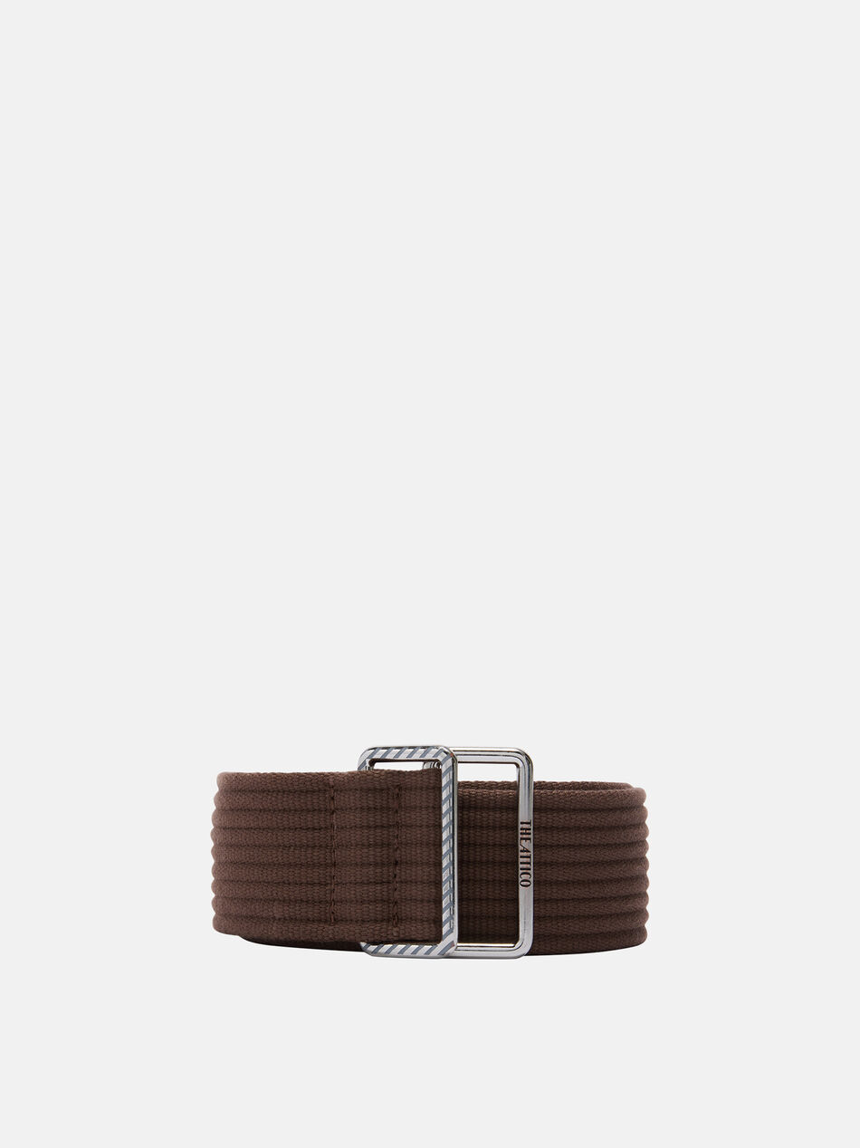 THE ATTICO Dark brown belt DARK BROWN 260WKE00030RIB005AA204