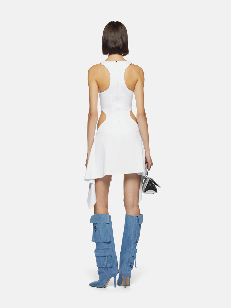 THE ATTICO "Magnolia" white mini dress WHITE 238WCA228J015001