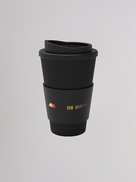 THE ATTICO Life at Large to go cup BLACK THEATTICOCUP100