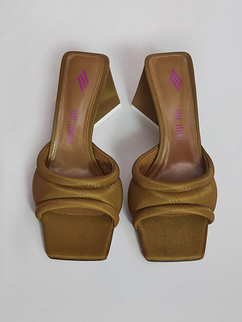 THE ATTICO "Devon" camel mule CAMEL 212WS910E023046