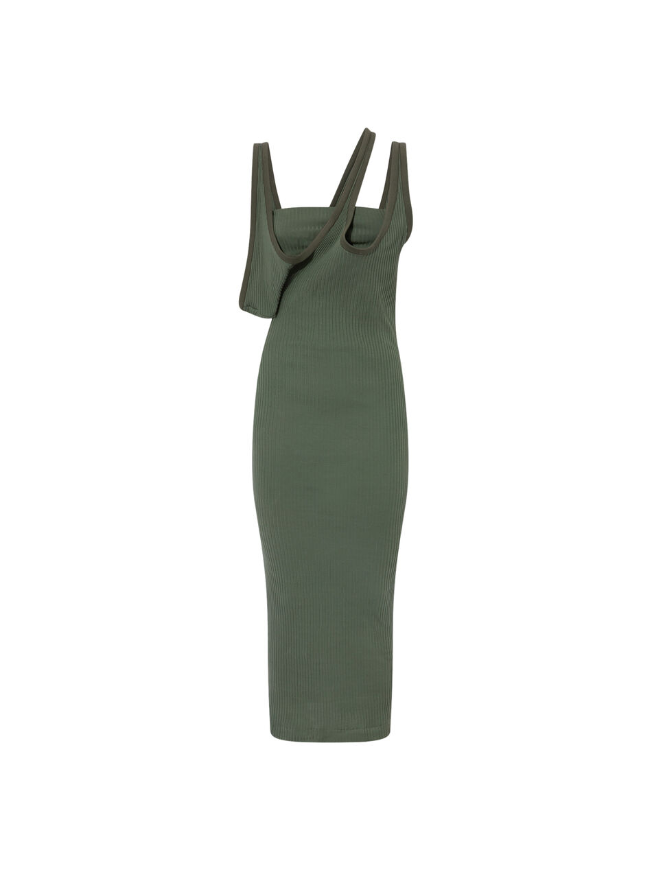 THE ATTICO Ivy green midi dress Ivy Green 246WCM125J043152