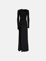 THE ATTICO ''Candice'' black long dress BLACK 237WCW88A014100