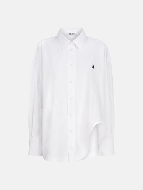 THE ATTICO ''Diana'' white and navy blue shirt White/navy blue 251WCH00004CCC052AA870