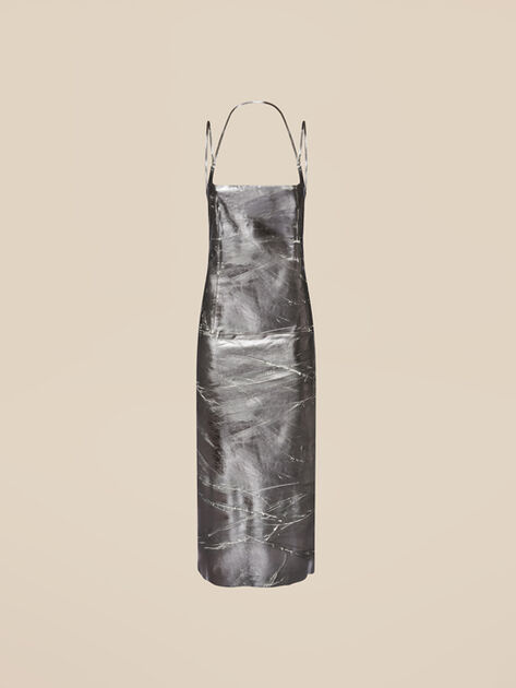 THE ATTICO Silver midi dress SILVER 246WCM143L094002