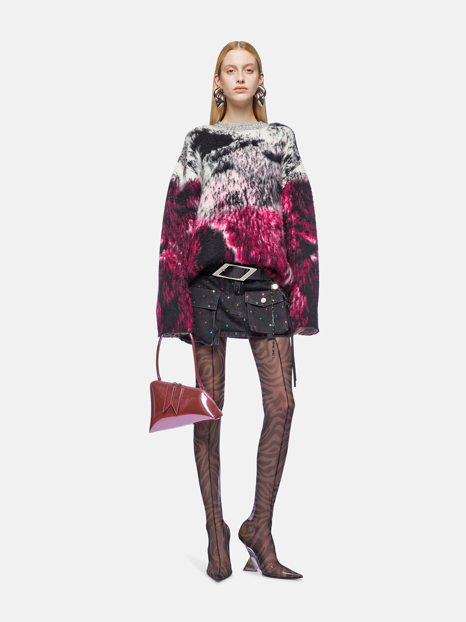 THE ATTICO ''Fay'' black mini skirt BLACK 247WCS136D075S100