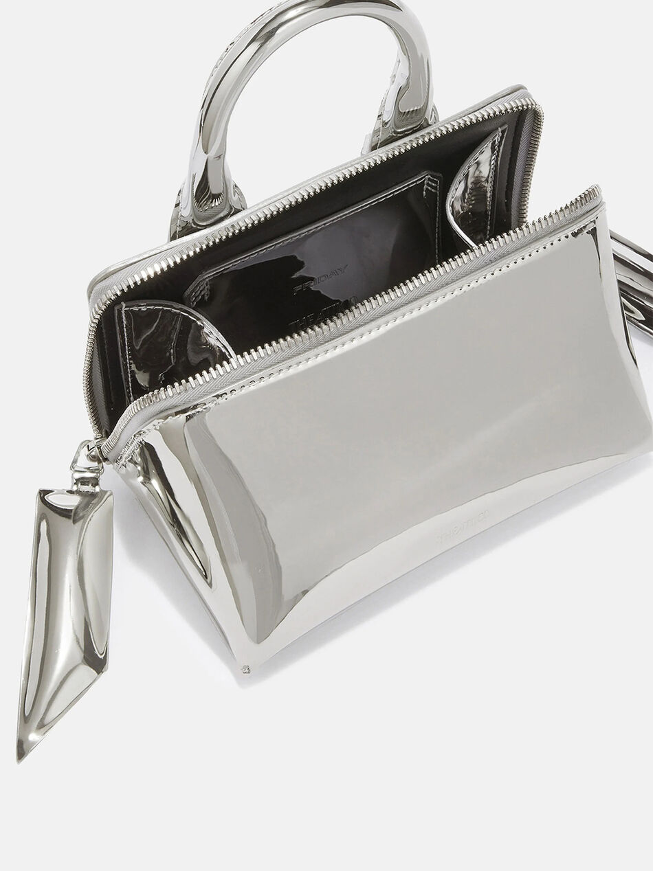 THE ATTICO ''Friday'' silver mini bag SILVER 236WAH02PU02002