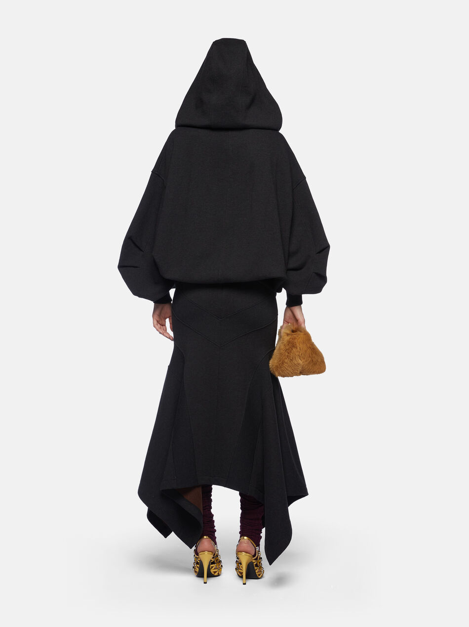 THE ATTICO Black fade and brown midi skirt Black fade/brown 250WCS00143JJF007AA877