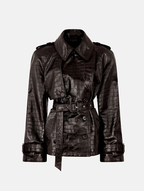 THE ATTICO Dark brown bomber DARK BROWN 260WCB00109LBT143AA204