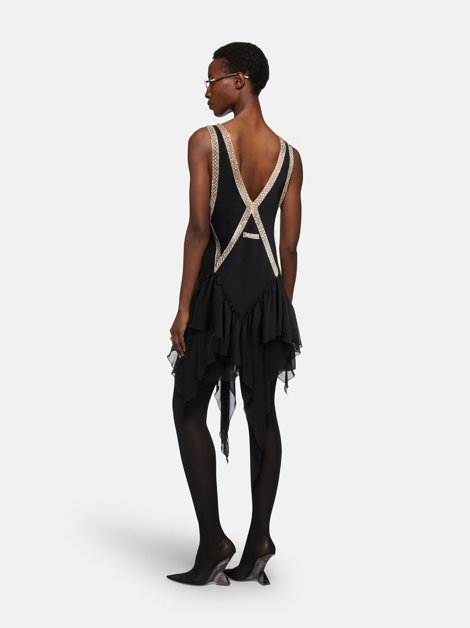 THE ATTICO Black mini dress Black 251WCA00437MIX059RA100