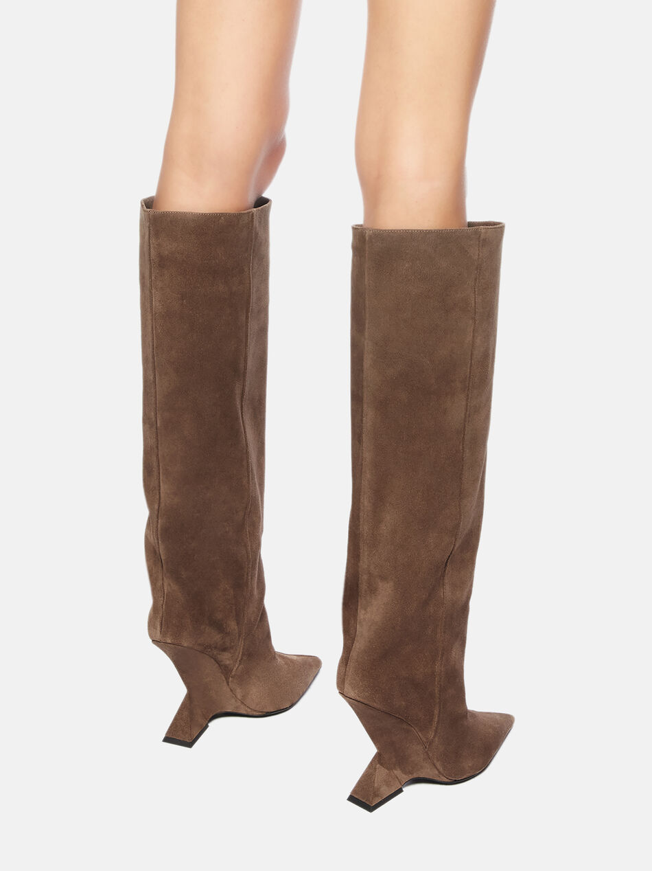 THE ATTICO ''Cheope'' dark grey tube boot Dark grey 241WS626L040624