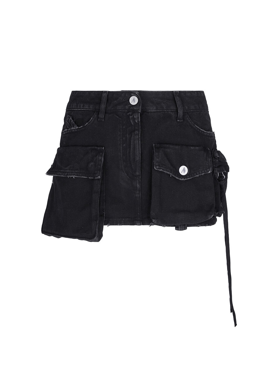 THE ATTICO ''Fay'' black mini skirt Black 241WCS136D066100