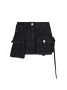THE ATTICO ''Fay'' black mini skirt Black 241WCS136D066100