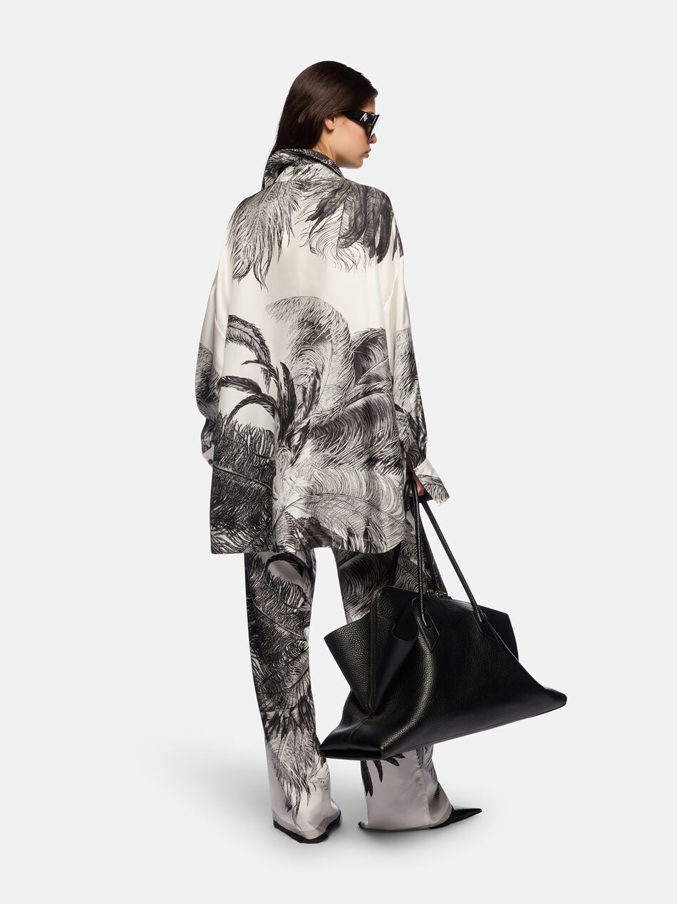 THE ATTICO ''Diana'' white and black shirt WHITE/BLACK 260WCH00004SSS025PR020