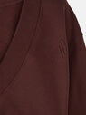 THE ATTICO Dark brown sweatshirt dark brown 236WCF10JF01204