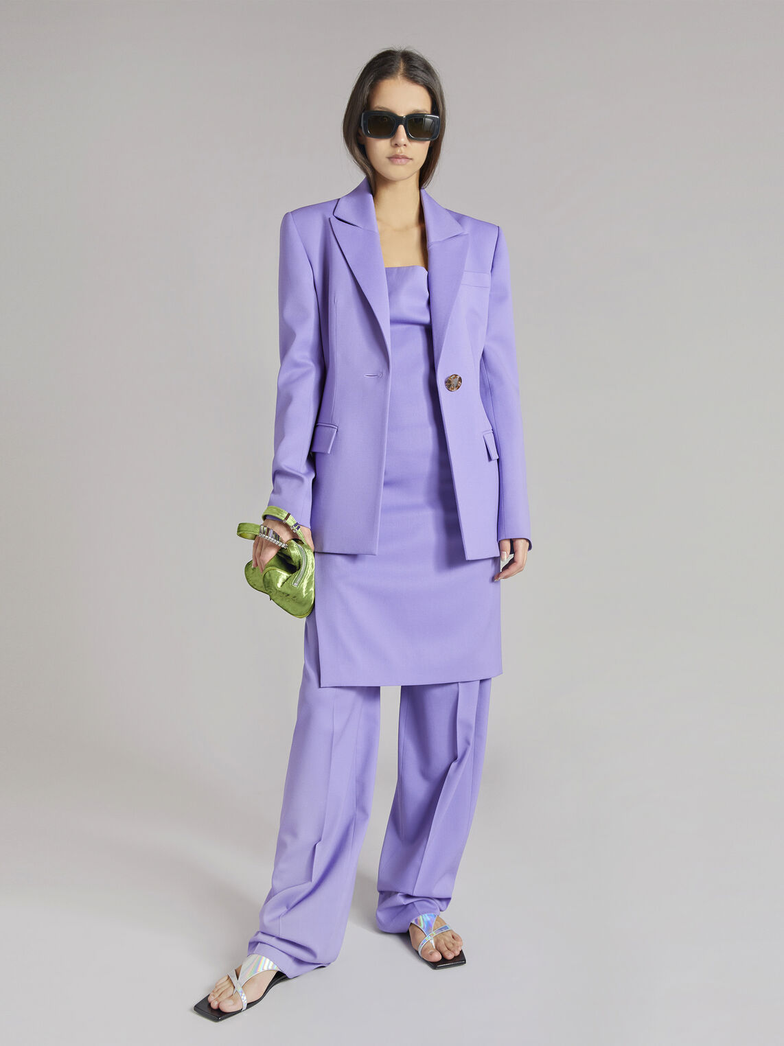 THE ATTICO "Blue" lilac clessidra jacket 1