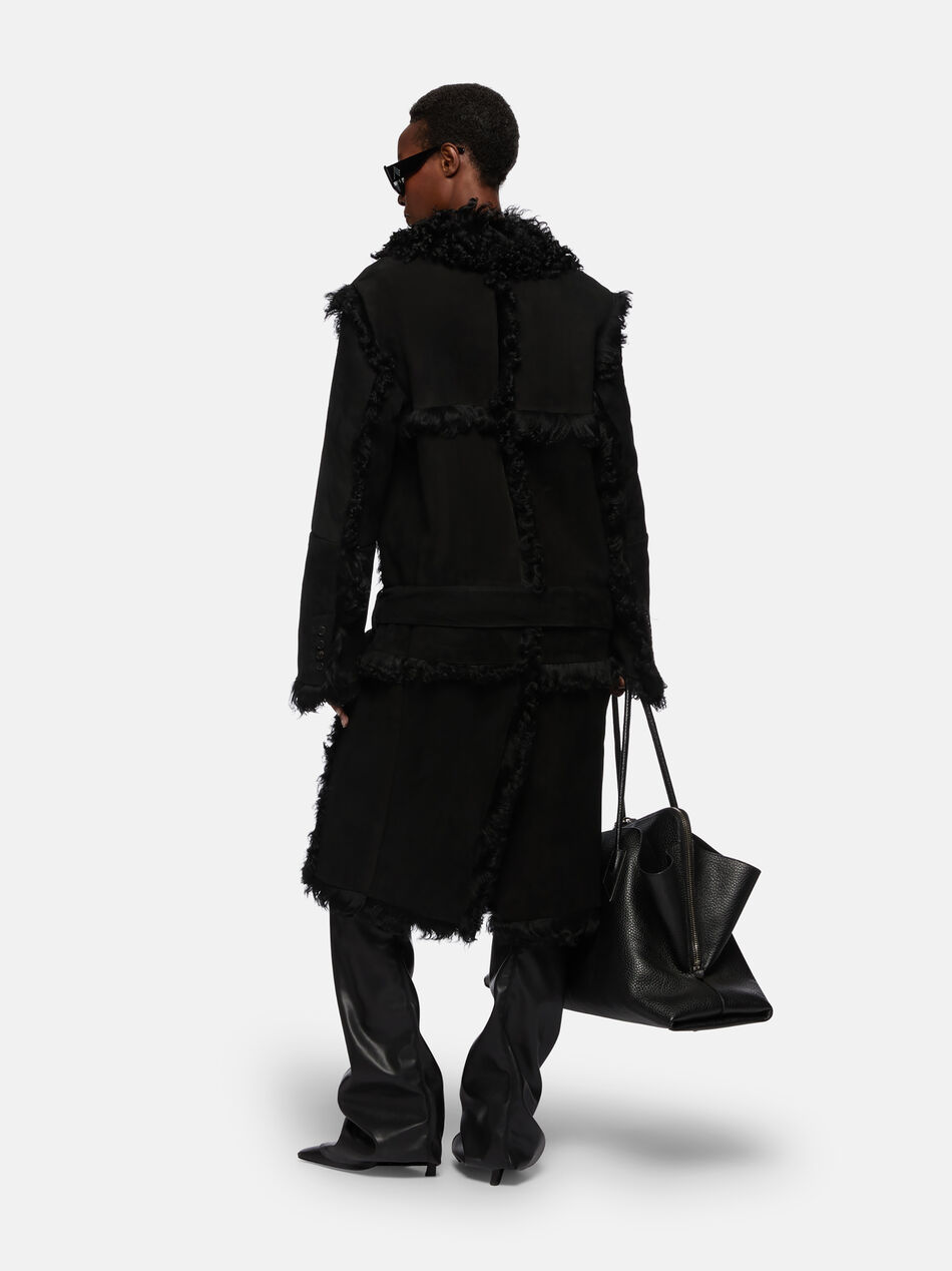 THE ATTICO Black long coat Black 251WCC00086LBT136AA100