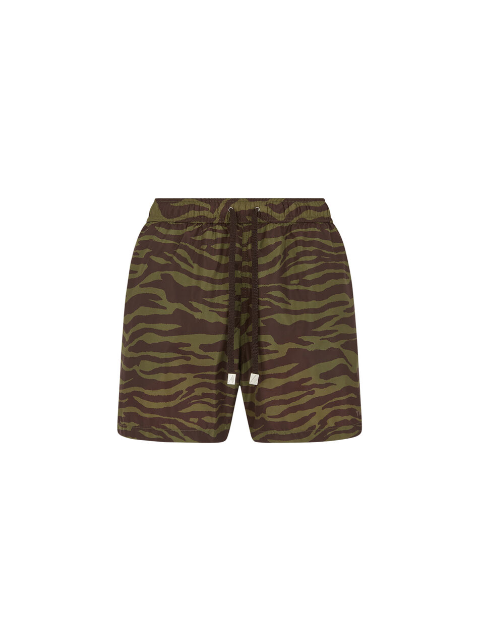THE ATTICO Dark green and dark brown short pant Dark green/dark brown 250WCQ00008PLL004PR997