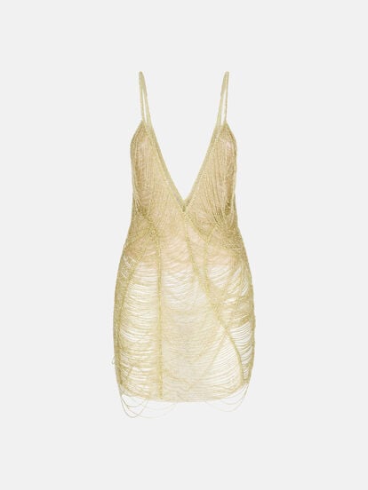 Pale yellow mini dress for Women | THE ATTICO Pale yellow mini dress for Women | THE ATTICO