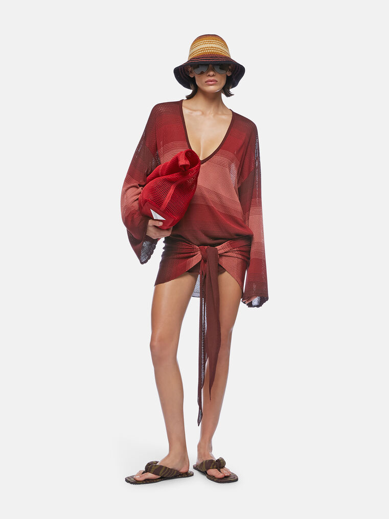 Attico Mini Dress In Multi