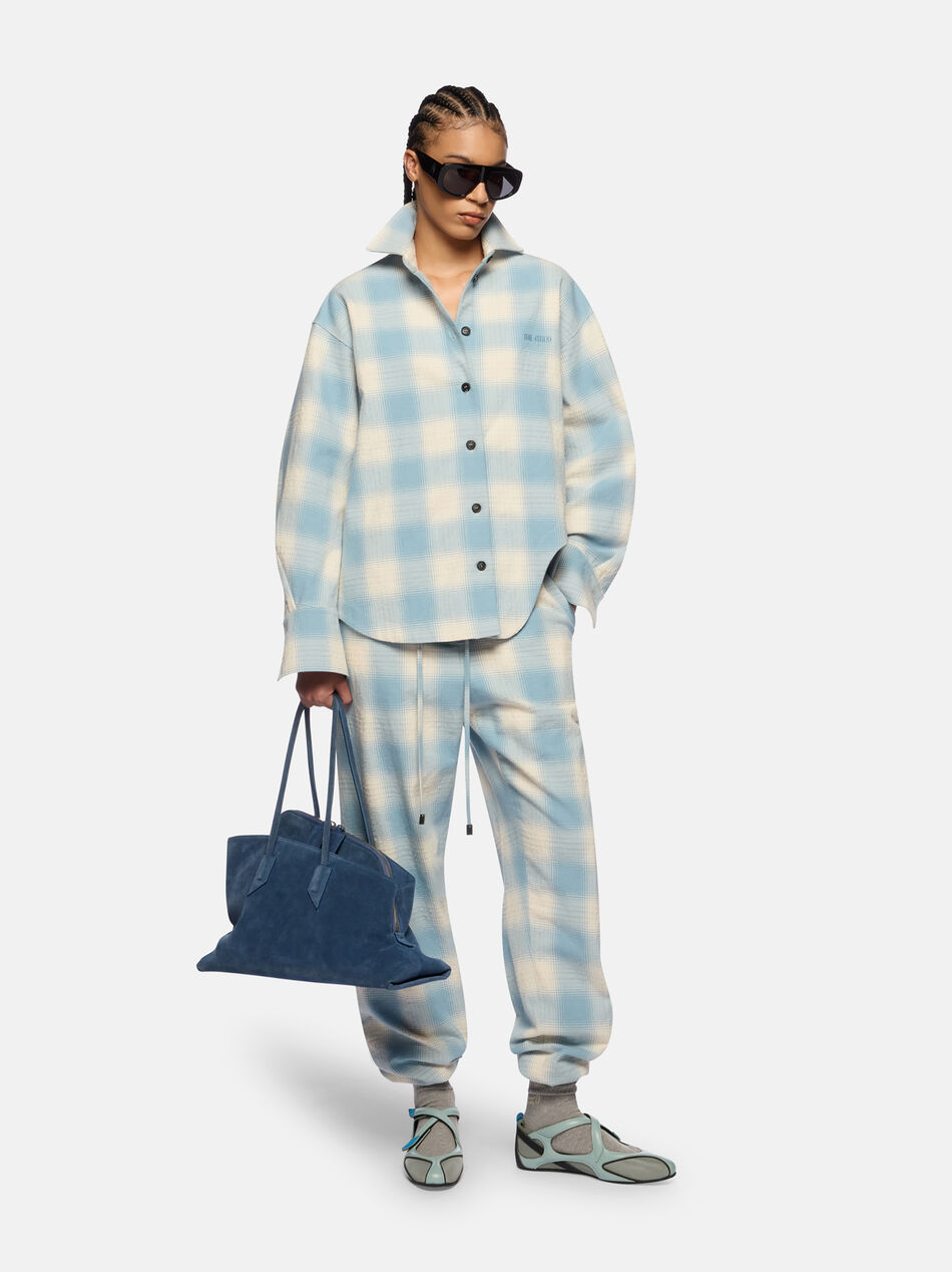 THE ATTICO Light blue and white long pant LIGHT BLUE / WHITE 260WCP00257CCW001AA264