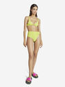 THE ATTICO Matte lime bikini top  215WBB12PA15080