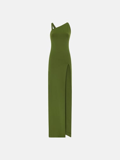 the attico green dress The Attico Sequin Insert Dress Green