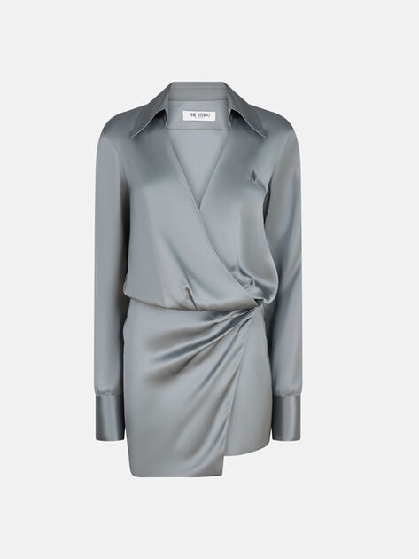 THE ATTICO Grey mini dress GREY 251WCA00394VVV088AA084