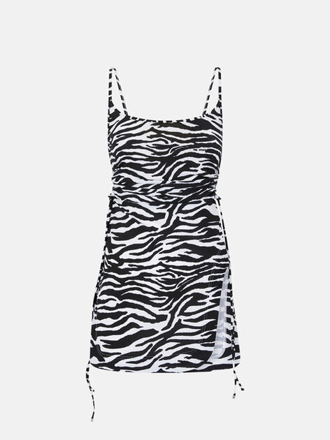 THE ATTICO White and black mini dress WHITE/BLACK 250WCA00405PAA014PR020