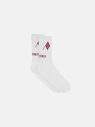 THE ATTICO Socks white and burgundy White/red SPEWAK000021C101059