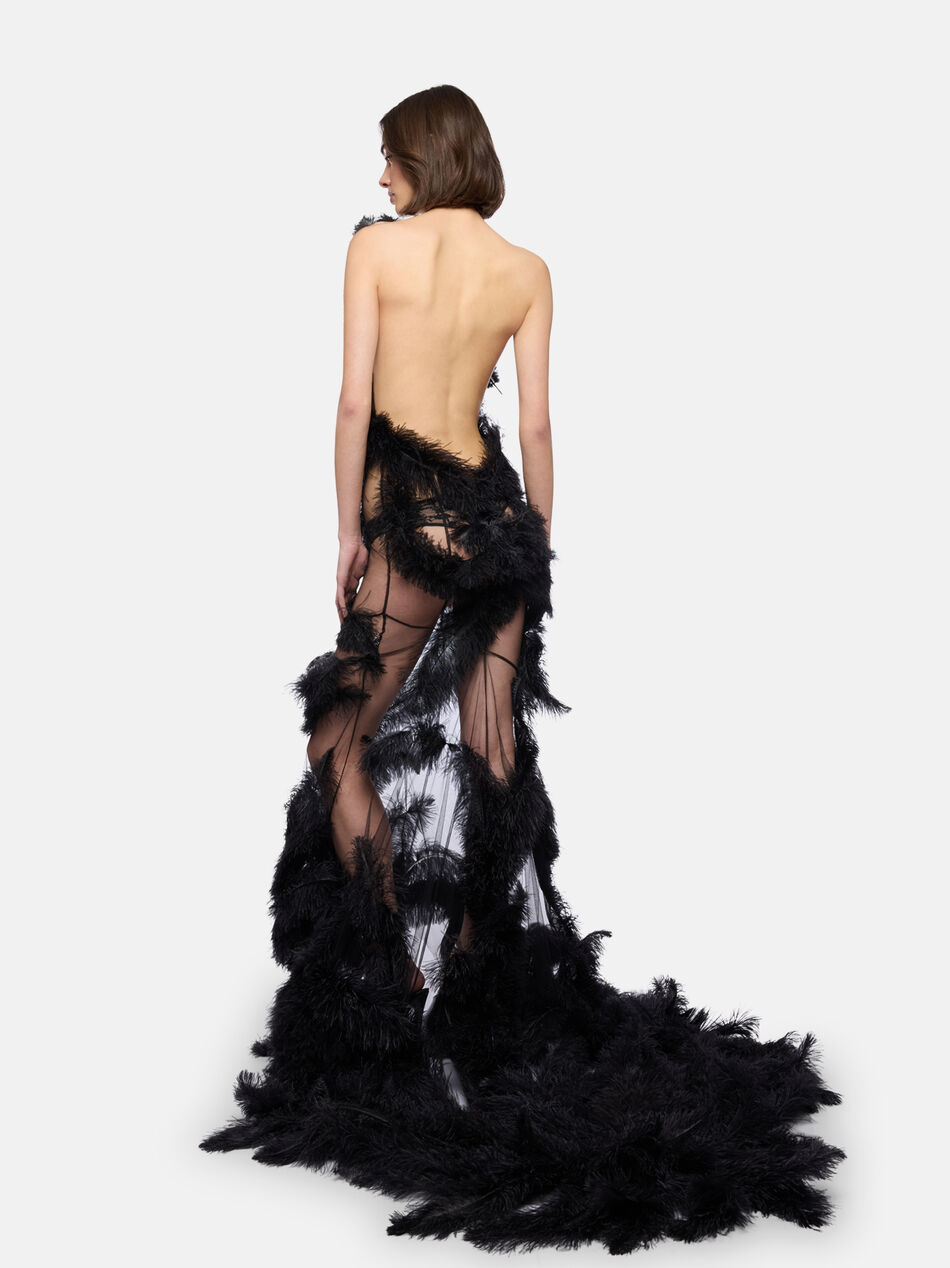 THE ATTICO Black long dress Black 260WCW00297EMB013RA100