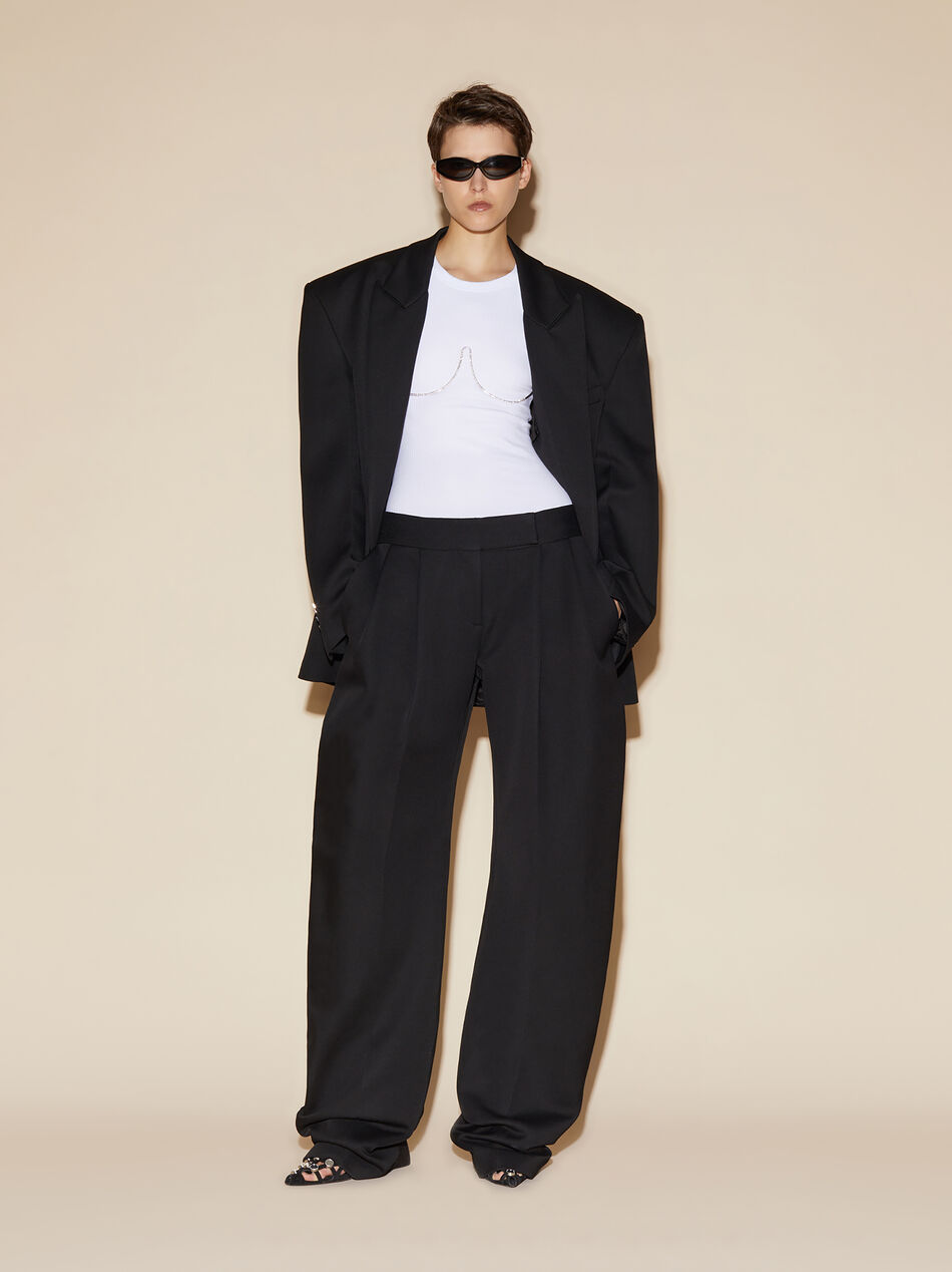 THE ATTICO Black long pants BLACK 246WCP177W049100