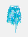 THE ATTICO ''Aurelie'' turquoise mini skirt
