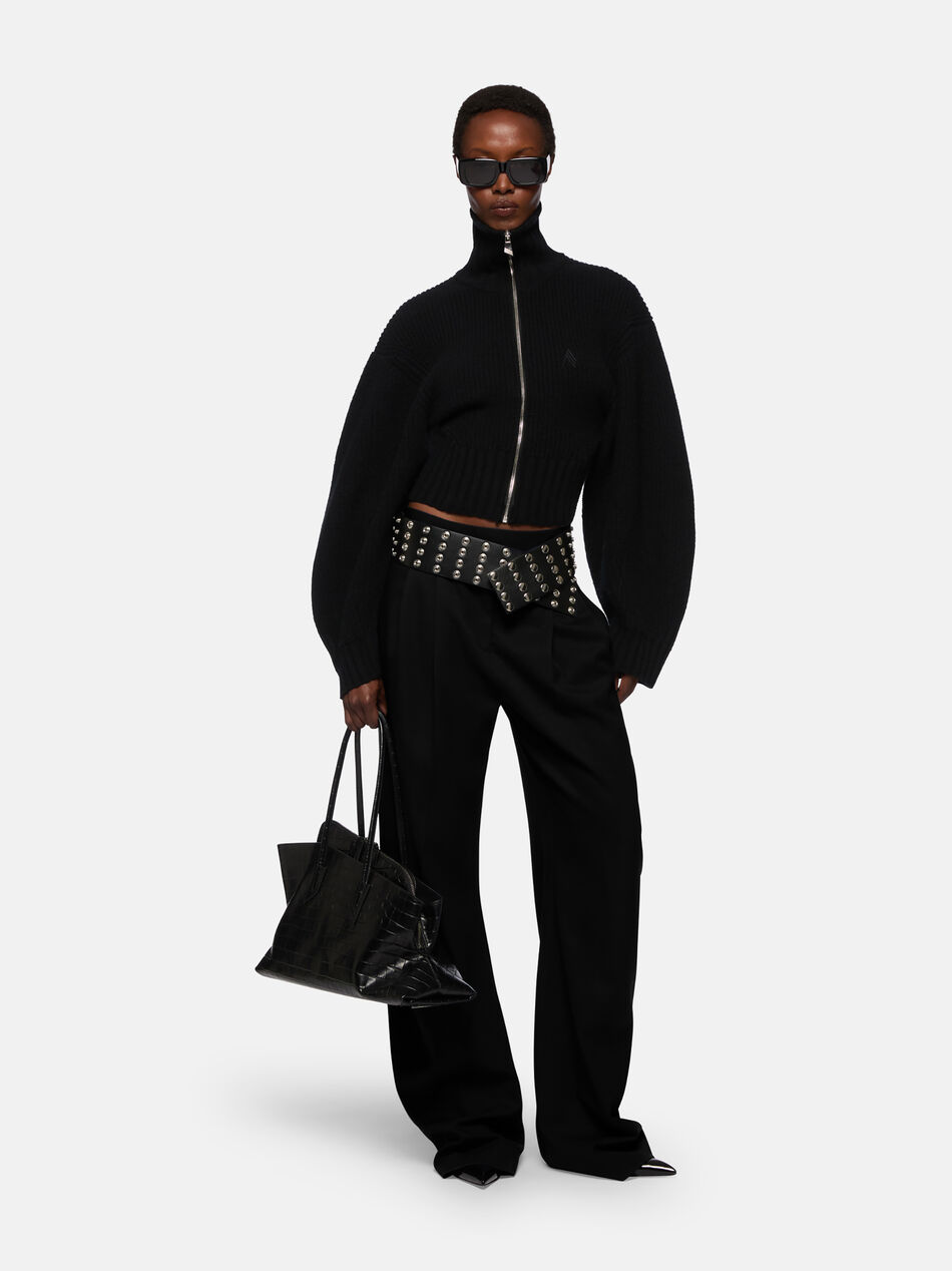 THE ATTICO Black cardigan Black 251WCD00009KWS010AA100