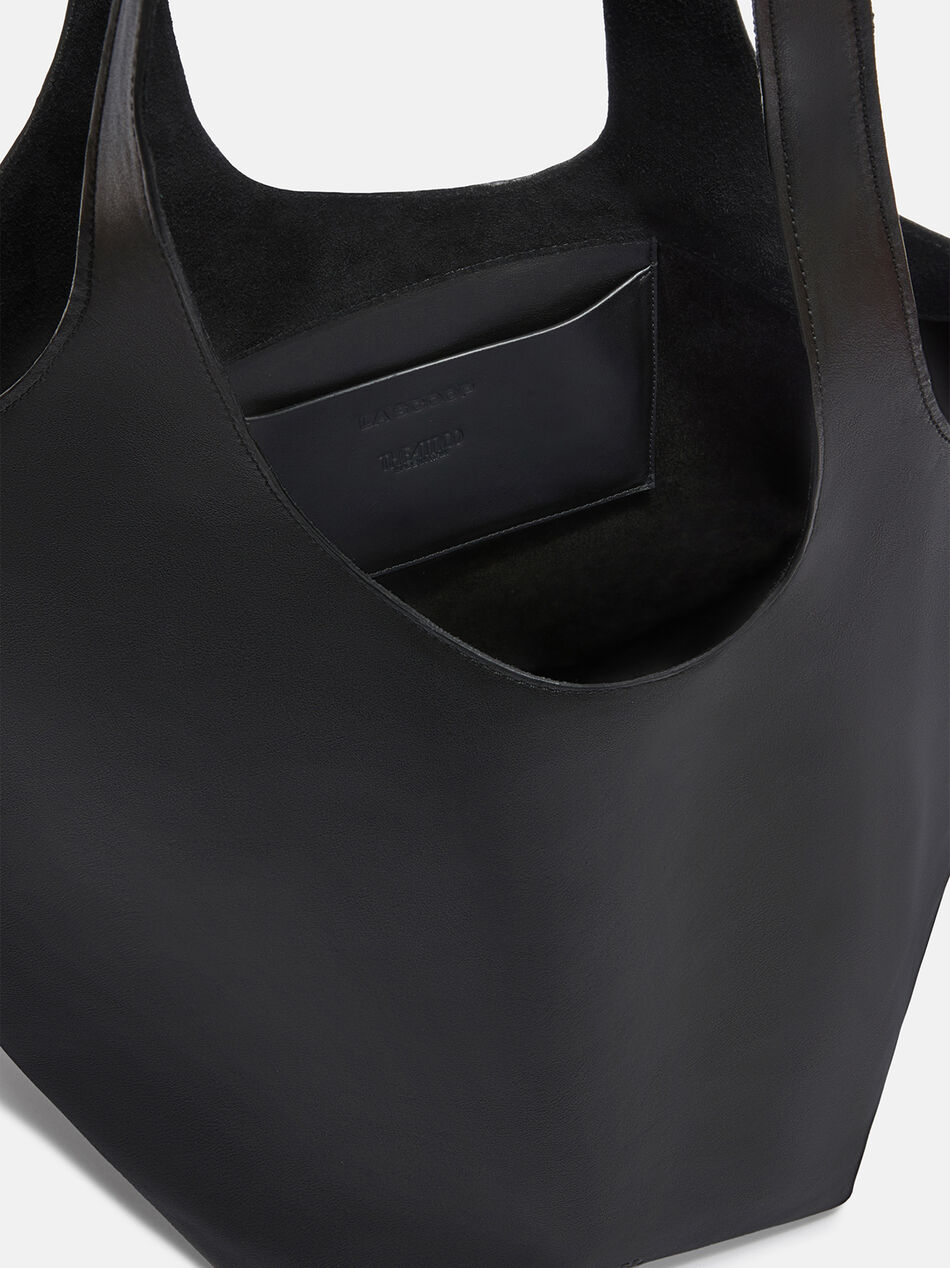 THE ATTICO ''La Scoop Large'' black shoulder bag Black 260WAH00066LBT019AA100