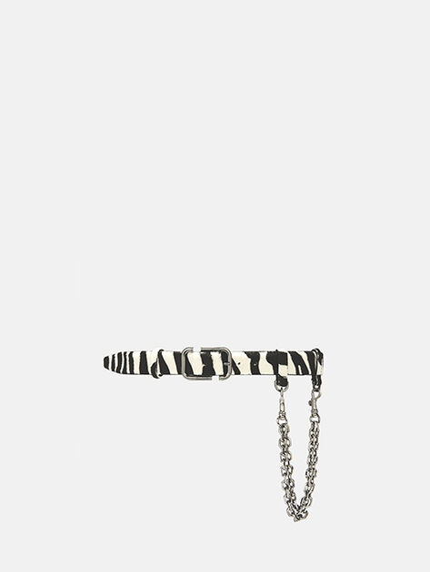 THE ATTICO White and black belt WHITE/BLACK 260WKE00031LBT156PR020