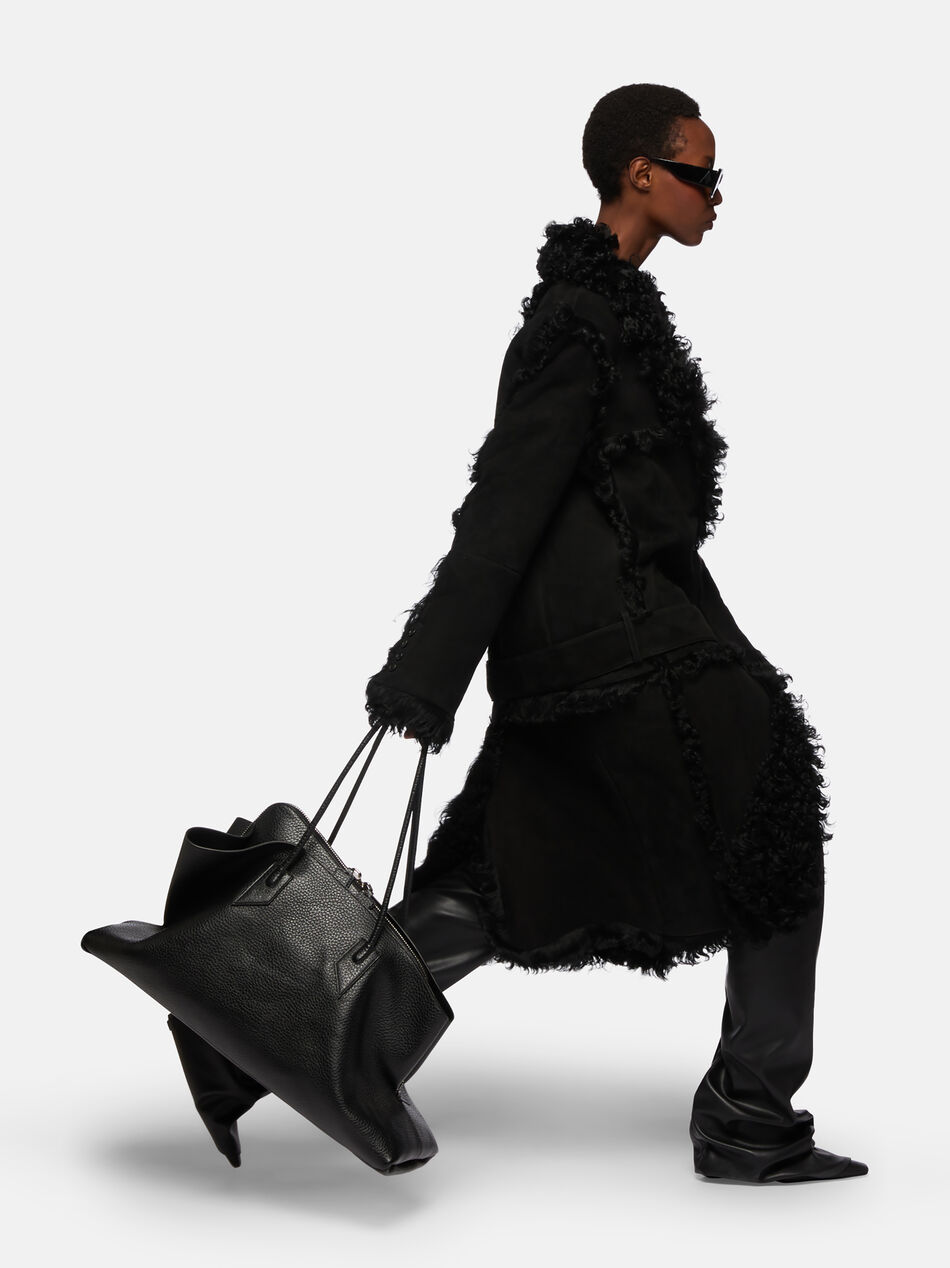 THE ATTICO Black long coat Black 251WCC00086LBT136AA100