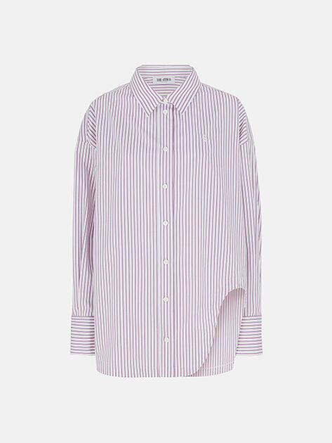 THE ATTICO "Diana'' white and purple shirt White/purple 250WCH00004CCC054AA871