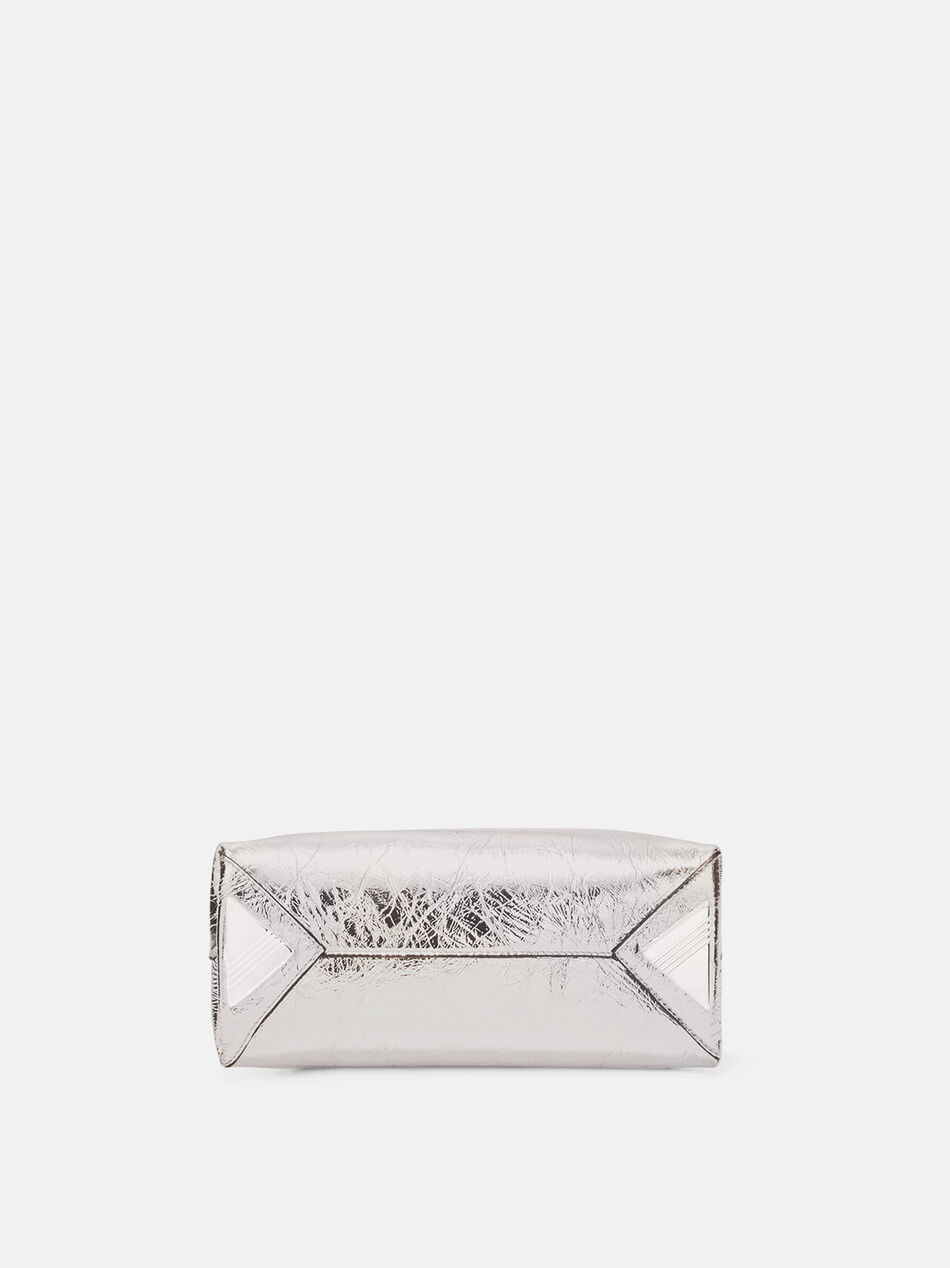 THE ATTICO ''Day Off Small'' silver clutch  SILVER 251WAH00059LBT070AA002