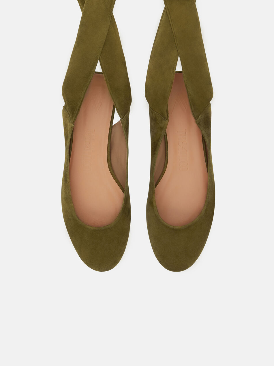 THE ATTICO ''Cloe'' military green ballerina Military green 251WSH00793LBT007AA828