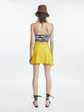 THE ATTICO Sunny yellow mini skirt