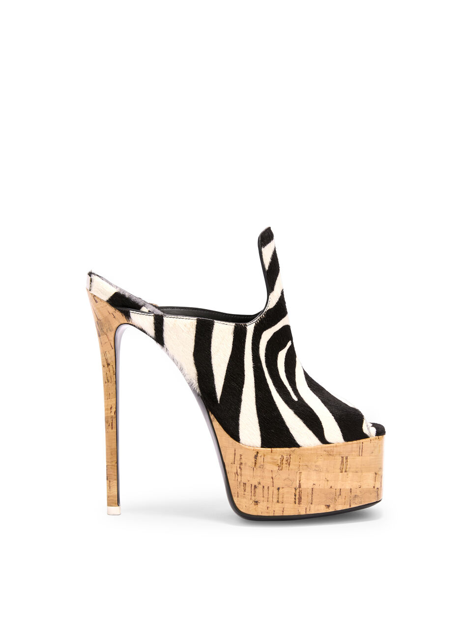 THE ATTICO ''Irmelin'' black and white mule WHITE/BLACK 260WSH00912LBT156PR020