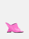 THE ATTICO "Cheope'' fluo pink mule  231WS634L007168