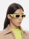 THE ATTICO ''Mini Marfa'' lemon sunglasses  229WAS11MET2378